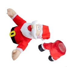 Crashing Santa/Reindeer Animated Funny Christmas Window Decorations