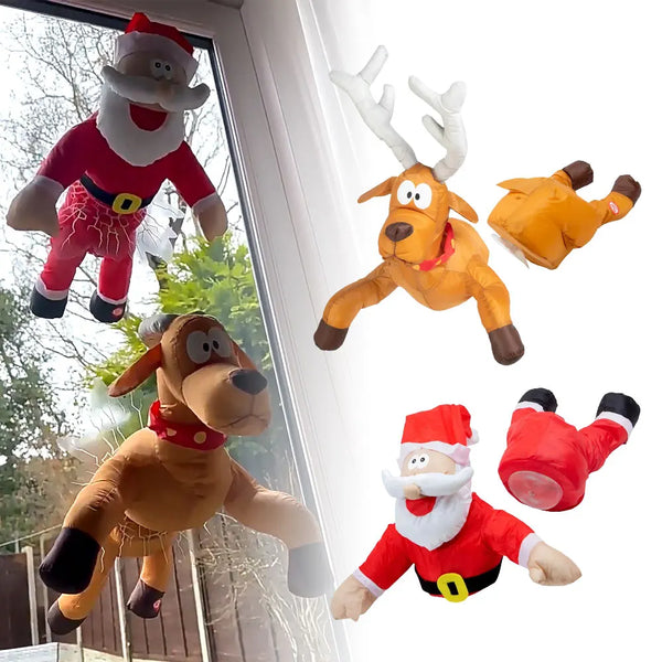 3D Crashing Santa Animated Christmas  / Reindeer Gift