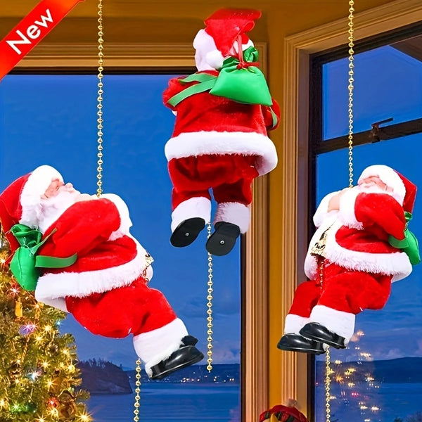 Climbing Santa funny Christmas Decoration