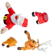 Crashing Santa/Reindeer Animated Funny Christmas Window Decorations